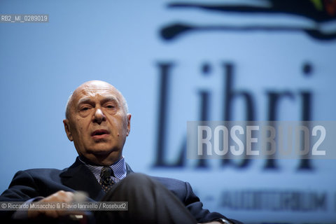 Roma,  Auditorium Parco della Musica 09 03 2012.Libri Come, Festa del Libro e della Letteratura.Nella foto: dialogo fra Paolo Mieli e Marco Travaglio.  ©Riccardo Musacchio & Flavio Ianniello/Rosebud2