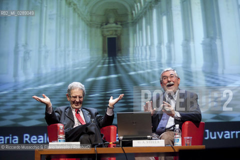 Roma,  Auditorium Parco della Musica 09 03 2012.Libri Come, Festa del Libro e della Letteratura.Nella foto: dialogo fra Salvatore Settis e Gian Antonio Stella.  ©Riccardo Musacchio & Flavio Ianniello/Rosebud2