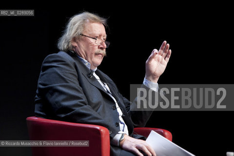 Roma,  Auditorium Parco della Musica 09 03 2012.Libri Come, Festa del Libro e della Letteratura.Nella foto: conferenza di Peter Sloterdijk.  ©Riccardo Musacchio & Flavio Ianniello/Rosebud2