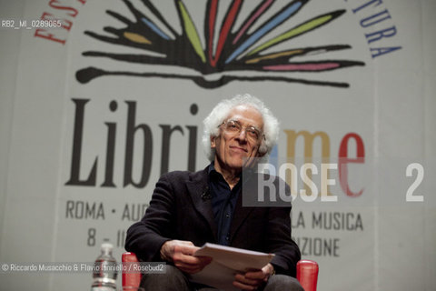 Roma,  Auditorium Parco della Musica 11 03 2012.Libri Come, Festa del Libro e della Letteratura.Nella foto: conferenza di Tzvetan Todorov.   ©Riccardo Musacchio & Flavio Ianniello/Rosebud2