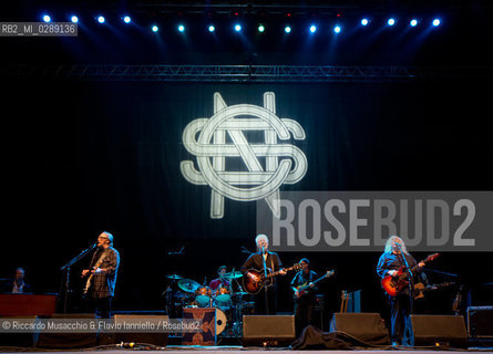 Roma, Auditorium Parco della Musica 19 07 2013.Luglio Suona Bene, concerto di Crosby, Stills, & Nash..David Crosby, Stephen Stills & Graham Nash. ©Riccardo Musacchio & Flavio Ianniello/Rosebud2