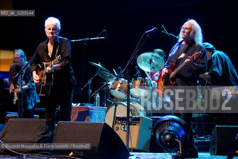 Roma, Auditorium Parco della Musica 19 07 2013.Luglio Suona Bene, concerto di Crosby, Stills, & Nash..David Crosby, Stephen Stills & Graham Nash. ©Riccardo Musacchio & Flavio Ianniello/Rosebud2
