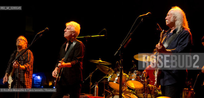 Roma, Auditorium Parco della Musica 19 07 2013.Luglio Suona Bene, concerto di Crosby, Stills, & Nash..David Crosby, Stephen Stills & Graham Nash. ©Riccardo Musacchio & Flavio Ianniello/Rosebud2