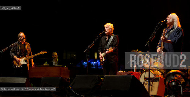 Roma, Auditorium Parco della Musica 19 07 2013.Luglio Suona Bene, concerto di Crosby, Stills, & Nash..David Crosby, Stephen Stills & Graham Nash. ©Riccardo Musacchio & Flavio Ianniello/Rosebud2