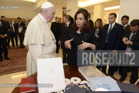 Roma 17/03/2014.Udienza del Santo Padre Francesco alla Signora Presidente di Argentina, la Dott.ssa Cristina FERNANDEZ DE KIRCHNER.. ©Riccardo Musacchio & Flavio Ianniello/Rosebud2