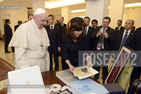 Roma 17/03/2014.Udienza del Santo Padre Francesco alla Signora Presidente di Argentina, la Dott.ssa Cristina FERNANDEZ DE KIRCHNER.. ©Riccardo Musacchio & Flavio Ianniello/Rosebud2