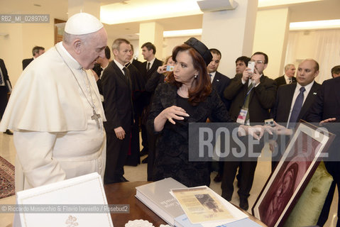 Roma 17/03/2014.Udienza del Santo Padre Francesco alla Signora Presidente di Argentina, la Dott.ssa Cristina FERNANDEZ DE KIRCHNER.. ©Riccardo Musacchio & Flavio Ianniello/Rosebud2