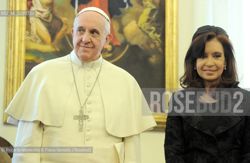 Roma 17/03/2014.Udienza del Santo Padre Francesco alla Signora Presidente di Argentina, la Dott.ssa Cristina FERNANDEZ DE KIRCHNER.. ©Riccardo Musacchio & Flavio Ianniello/Rosebud2