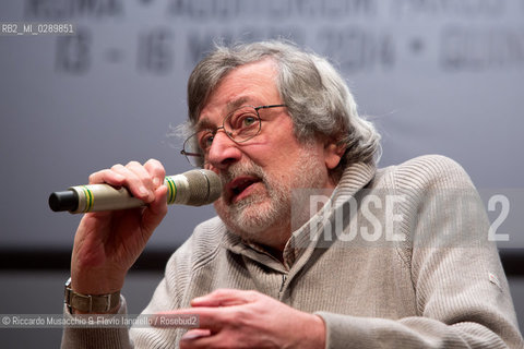 Roma, Auditorium Parco della Musica 13 03 2014.Libri Come, Festa del Libeo e della Lettura Il Lavoro..Nella foto: Francesco Guccini. ©Riccardo Musacchio & Flavio Ianniello/Rosebud2