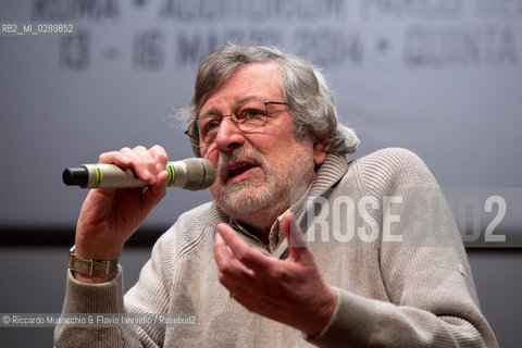 Roma, Auditorium Parco della Musica 13 03 2014.Libri Come, Festa del Libeo e della Lettura Il Lavoro..Nella foto: Francesco Guccini. ©Riccardo Musacchio & Flavio Ianniello/Rosebud2