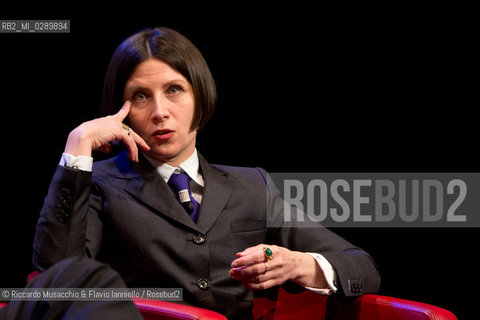 Roma, Auditorium Parco della Musica 13 03 2014.Libri Come, Festa del Libeo e della Lettura Il Lavoro..Nella foto: Donna Tartt. ©Riccardo Musacchio & Flavio Ianniello/Rosebud2