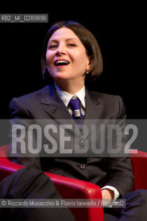 Roma, Auditorium Parco della Musica 13 03 2014.Libri Come, Festa del Libeo e della Lettura Il Lavoro..Nella foto: Donna Tartt. ©Riccardo Musacchio & Flavio Ianniello/Rosebud2