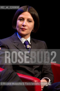 Roma, Auditorium Parco della Musica 13 03 2014.Libri Come, Festa del Libeo e della Lettura Il Lavoro..Nella foto: Donna Tartt. ©Riccardo Musacchio & Flavio Ianniello/Rosebud2