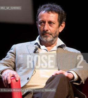 Roma, Auditorium Parco della Musica 13 03 2014.Libri Come, Festa del Libeo e della Lettura Il Lavoro..Nella foto: dialogo tra Sandro Veronesi e Michele Serra. ©Riccardo Musacchio & Flavio Ianniello/Rosebud2