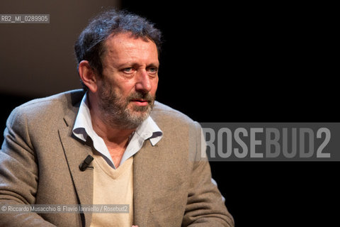 Roma, Auditorium Parco della Musica 13 03 2014.Libri Come, Festa del Libeo e della Lettura Il Lavoro..Nella foto: dialogo tra Sandro Veronesi e Michele Serra. ©Riccardo Musacchio & Flavio Ianniello/Rosebud2