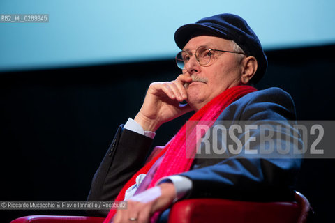Roma, Auditorium Parco della Musica 13 03 2014.Libri Come, Festa del Libeo e della Lettura Il Lavoro.Nella foto: Dialogo tra Mauro Corona e Antonio Pennacchi, con Marino Sinibaldi. ©Riccardo Musacchio & Flavio Ianniello/Rosebud2