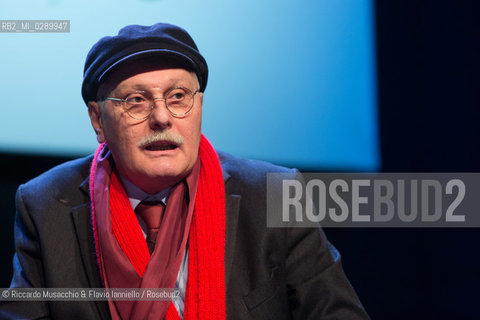 Roma, Auditorium Parco della Musica 13 03 2014.Libri Come, Festa del Libeo e della Lettura Il Lavoro.Nella foto: Dialogo tra Mauro Corona e Antonio Pennacchi, con Marino Sinibaldi. ©Riccardo Musacchio & Flavio Ianniello/Rosebud2