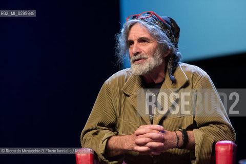 Roma, Auditorium Parco della Musica 13 03 2014.Libri Come, Festa del Libeo e della Lettura Il Lavoro.Nella foto: Dialogo tra Mauro Corona e Antonio Pennacchi, con Marino Sinibaldi. ©Riccardo Musacchio & Flavio Ianniello/Rosebud2