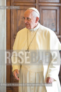 Città del Vaticano 05 04 2014.Udienza del Santo Padre Papa Francesco al Presidente della Liberia, S.E. la Sig.ra Ellen Johnson Sirleaf.. ©Riccardo Musacchio & Flavio Ianniello/Rosebud2