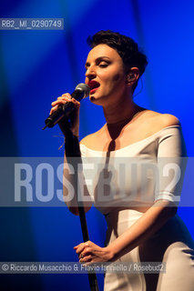 Roma, Auditorium Parco della Musica 06 04 2014.Conceto di Arisa, Se vedo te Tour . ©Riccardo Musacchio & Flavio Ianniello/Rosebud2