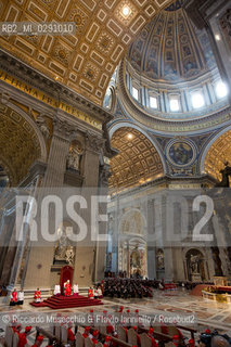 Città del Vaticano, Basilica di San Pietro 18 04 2014.Celebrazione della Passione del Signore, Adorazione della Croce presieduta da Sua Santità Papa Francesco. ©Riccardo Musacchio & Flavio Ianniello/Rosebud2