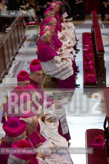 Città del Vaticano, Basilica di San Pietro 18 04 2014.Celebrazione della Passione del Signore, Adorazione della Croce presieduta da Sua Santità Papa Francesco. ©Riccardo Musacchio & Flavio Ianniello/Rosebud2