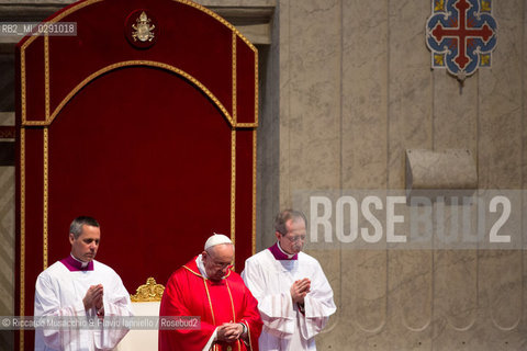 Città del Vaticano, Basilica di San Pietro 18 04 2014.Celebrazione della Passione del Signore, Adorazione della Croce presieduta da Sua Santità Papa Francesco. ©Riccardo Musacchio & Flavio Ianniello/Rosebud2
