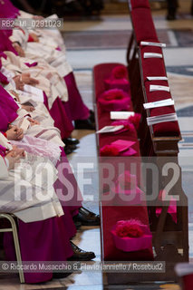 Città del Vaticano, Basilica di San Pietro 18 04 2014.Celebrazione della Passione del Signore, Adorazione della Croce presieduta da Sua Santità Papa Francesco. ©Riccardo Musacchio & Flavio Ianniello/Rosebud2