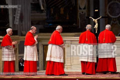 Città del Vaticano, Basilica di San Pietro 18 04 2014.Celebrazione della Passione del Signore, Adorazione della Croce presieduta da Sua Santità Papa Francesco. ©Riccardo Musacchio & Flavio Ianniello/Rosebud2