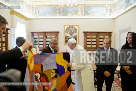 Città del Vaticano 03 04 2014, Palazzo Apostolico. Udienza del Santo Padre Papa Francesco al Primo Ministro di Capo Verde, José Maria Neves. . ©Riccardo Musacchio & Flavio Ianniello/Rosebud2