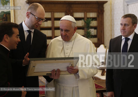 Città del Vaticano 26 Aprile 2014..Udienza del Santo Padre Papa Francesco al Primo Ministro della Repubblica di Ucraina, S.E. il Sig. Arseniy YATSENYUK. ©Riccardo Musacchio & Flavio Ianniello/Rosebud2