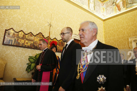 Città del Vaticano 26 Aprile 2014..Udienza del Santo Padre Papa Francesco al Primo Ministro della Repubblica di Ucraina, S.E. il Sig. Arseniy YATSENYUK. ©Riccardo Musacchio & Flavio Ianniello/Rosebud2
