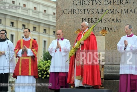 Roma 13/04/2014 .Papa Francesco celebra la messa nella Domenica delle Palme. ©Riccardo Musacchio & Flavio Ianniello/Rosebud2