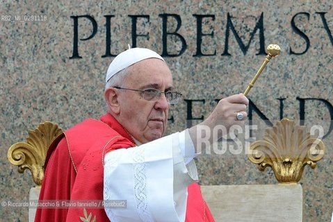 Roma 13/04/2014 .Papa Francesco celebra la messa nella Domenica delle Palme. ©Riccardo Musacchio & Flavio Ianniello/Rosebud2