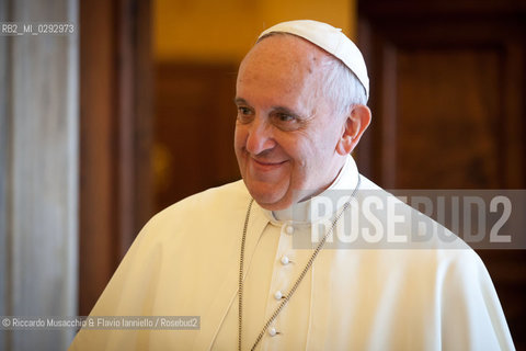 Città del Vaticano, Biblioteca 13 06 2014.Udienza del Santo Padre Papa Francesco .al Presidente della Repubblica .Domenicana, S.E.il Sig. Danilo .MEDINA. ©Riccardo Musacchio & Flavio Ianniello/Rosebud2
