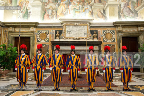 Città del Vaticano, Biblioteca 13 06 2014.Udienza del Santo Padre Papa Francesco .al Presidente della Repubblica .Domenicana, S.E.il Sig. Danilo .MEDINA. ©Riccardo Musacchio & Flavio Ianniello/Rosebud2
