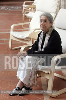 Italy, Rome May 29 2006 .The South African writer Nadine Gordimer. ©Riccardo Musacchio & Flavio Ianniello/Rosebud2