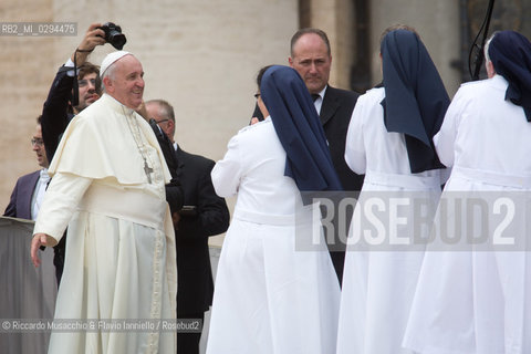 Città del Vaticano, Piazza San pietro 10 09 2014.Udienza generale Pontificia presieduta da Sua Santità Papa Francesco.. ©Riccardo Musacchio & Flavio Ianniello/Rosebud2