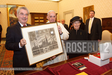 Città del Vaticano, Biblioteca 13 11 2014.Udienza del Santo Padre Francesco al Presidente di Austria, S.E. il Sig. Heinz Fischer. ©Riccardo Musacchio & Flavio Ianniello/Rosebud2