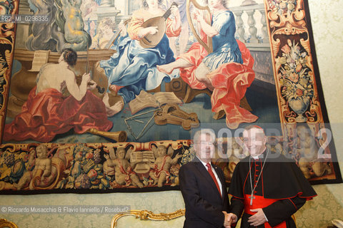 Città del Vaticano, Biblioteca 13 11 2014.Udienza del Santo Padre Francesco al Presidente di Austria, S.E. il Sig. Heinz Fischer. ©Riccardo Musacchio & Flavio Ianniello/Rosebud2