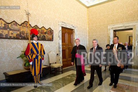 Città del Vaticano, Biblioteca 13 11 2014.Udienza del Santo Padre Francesco al Presidente di Austria, S.E. il Sig. Heinz Fischer. ©Riccardo Musacchio & Flavio Ianniello/Rosebud2
