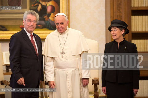 Città del Vaticano, Biblioteca 13 11 2014.Udienza del Santo Padre Francesco al Presidente di Austria, S.E. il Sig. Heinz Fischer. ©Riccardo Musacchio & Flavio Ianniello/Rosebud2
