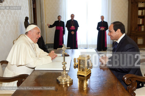 Città del Vaticano 24 11 2014.Udienza del Santo Padre Francesco al Presidente della Repubblica Egiziana: S.E. il Sig. Abd al-Fattah al-Sisi. ©Riccardo Musacchio & Flavio Ianniello/Rosebud2