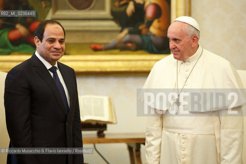 Città del Vaticano 24 11 2014.Udienza del Santo Padre Francesco al Presidente della Repubblica Egiziana: S.E. il Sig. Abd al-Fattah al-Sisi. ©Riccardo Musacchio & Flavio Ianniello/Rosebud2