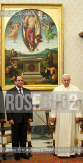 Città del Vaticano 24 11 2014.Udienza del Santo Padre Francesco al Presidente della Repubblica Egiziana: S.E. il Sig. Abd al-Fattah al-Sisi. ©Riccardo Musacchio & Flavio Ianniello/Rosebud2