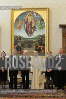 Citta del Vaticano 18 04 2015.Il Presidente della Repubblica Sergio Mattarella in udienza da Sua Santita Papa Francesco. ©Riccardo Musacchio & Flavio Ianniello/Rosebud2