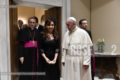 Città del Vaticano 09/06/2015.Papa Francesco incontra il Presidente dellArgentina Cristina Fernandez De Kirchner. ©Riccardo Musacchio & Flavio Ianniello/Rosebud2