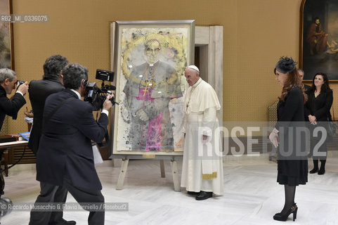 Città del Vaticano 09/06/2015.Papa Francesco incontra il Presidente dellArgentina Cristina Fernandez De Kirchner. ©Riccardo Musacchio & Flavio Ianniello/Rosebud2