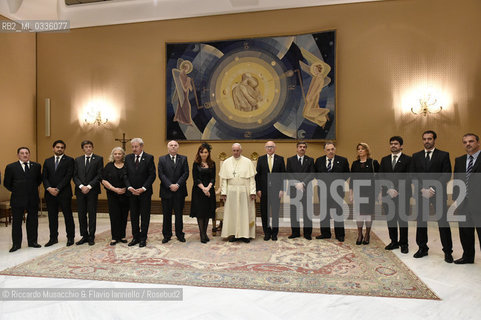 Città del Vaticano 09/06/2015.Papa Francesco incontra il Presidente dellArgentina Cristina Fernandez De Kirchner. ©Riccardo Musacchio & Flavio Ianniello/Rosebud2