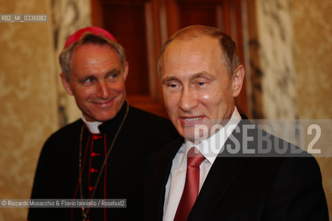 Città del Vaticano 10/06/2015.Papa Francesco incontra il Presidente della Federazione Russa Vladimir Putin.Pope Francis meets with the President of the Russian Federation Vladimir Putin. ©Riccardo Musacchio & Flavio Ianniello/Rosebud2